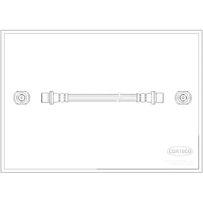 Produktbild von CORTECO 19036132 Bremsschlauch Hinten