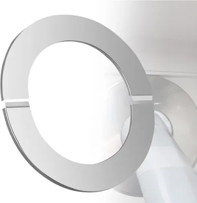 Productafbeelding van Rookpijp wandrozet 120 mm, roestvrijstaal, Ø 125 mm, twee-delig, voor rookpijpen