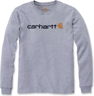 Produktbild von Carhartt EMEA Workwear Signature Graphic Core Logo Langarmshirt (Light Grey,M)