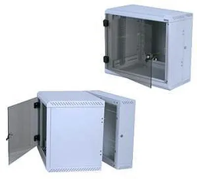 Productafbeelding van Triton 19-inch rackmontage voor aan de muur, 4U/500, glazen deur, 15,5 kg, 20 kg, grijs