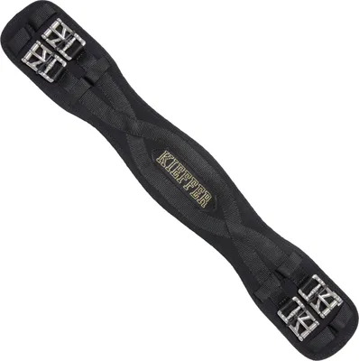 Produktbild von Kieffer Sattelgurt AIR-TEX Kurz und Langurte viele Größen und Ausführungen, Farbe:schwarz, Größe:65 cm-m.großen Rollschn.u.Elastomerband