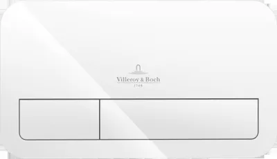 Immagine prodotto di Villeroy & Boch ViConnect plaque de déclenchement pour WC, chasse d'eau à 2 quantités, 253x145x10mm, 92249068, 92249068