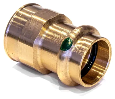 Produktbild von Sanpress Übergangsstück IG 22 mm x 1" IG Rotguss – Pressfitting für Trinkwasser- und Heizungsinstallation – SC-Contur – DVGW