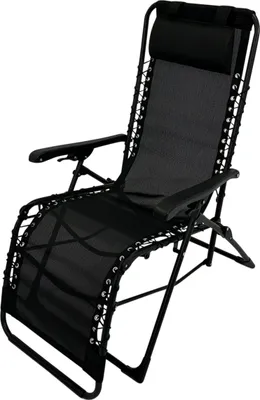 Produktbild von TPFGarden RELAXSESSEL Hochlehner, Gartenstuhl aus Stahl + Polyrattan schwarz