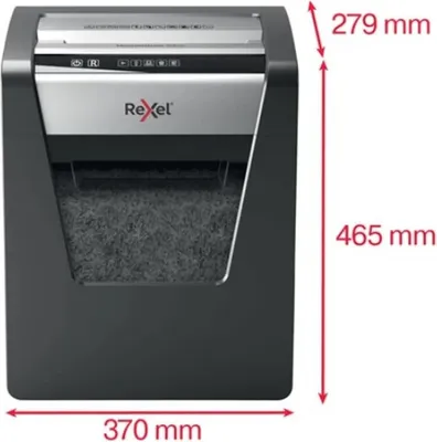 Produktbild von Rexel Momentum X415, Kreuzschreddern, 4 x 40 mm, 23 l, 225 Blätter, 58 dB, Berührung