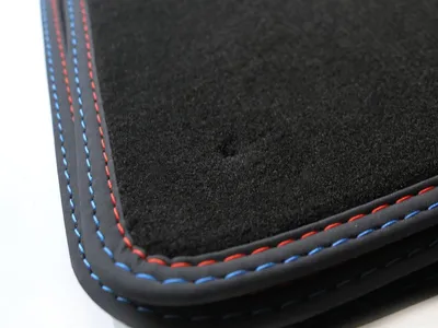 Immagine prodotto di Tappetini adatti per BMW Serie 5 (E39) tappetini per auto di  in velours, con doppie cuciture M5 sport design