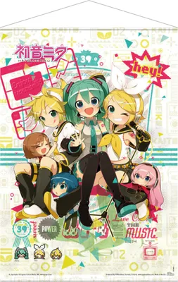 Produktbild von Vocaloid Wandrolle Hey! Piapro Characters 50 x 70 cm