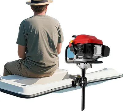Immagine prodotto di Motore fuoribordo, motore a 4 tempi, controllo a 360°, rosso e nero