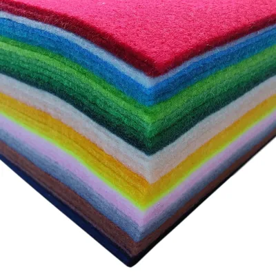 Obrázek produktu pro Plsť měkká - 40 barev - 20 x 30 cm - Čtvercové plstěné listy na ruční práce