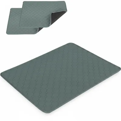 Image de InAndOutdoorMatch - Tapis pour chiens - Super facile à nettoyer - Gris