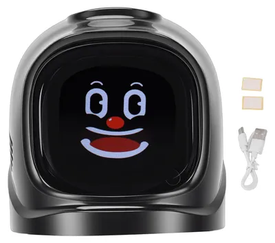 Zdjęcie produktu dla Inteligentny robot-maskotka do samochodu, wyrażający emocje – dekoracyjny element elektroniczny do deski rozdzielczej