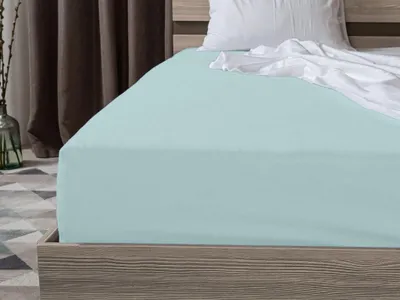 Produktbild von Jersey-Bettlaken 90 x 200 cm, Menthol