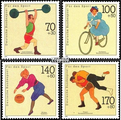 Produktbild von Briefmarken BRD (BR.Deutschland) 1991 Mi 1499-1502 (kompl.Ausgabe) postfrisch Sporthilfe