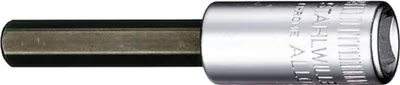 Produktbild von STAHLWILLE 01050004, Buchse, 1/4", Metrisch, 5 Kopf/Köpfe, 4 mm, Chrom-Vanadium-Stahl
