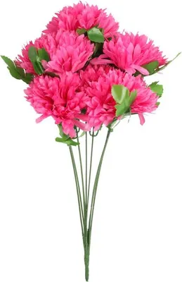 Immagine prodotto di Bouquet di crisantemi artificiali rosa - Decorazione di Ognissanti