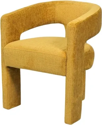 Obrázok produktu pre FURNLUX Jedálenská stolička Leith Yellow 62 cm / Hlavná farba: žltá / Rozmery: 62 x 75 x 58 cm