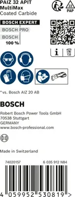 Immagine prodotto di Bosch EXPERT MultiMax PAIZ 32 APIT lama, 32 mm, 10 pezzi 2608900029