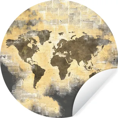 Produktbild von MuchoWow® - Tapetenkreis - Wandbild rund - Schlafzimmerdekoration - Wanddeko - runde Tapete - Kunst für zu Hause