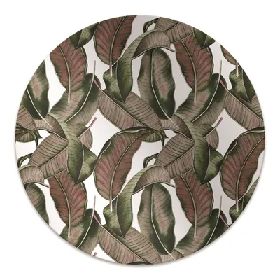 Produktbild von Rundmatte - Stuhlunterlage Bürostuhlunterlage - Rund Ø 100 cm - Bodenmatte - Fußmatte - Botanisches Blatt