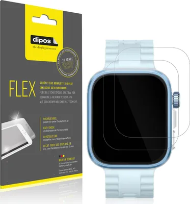Produktbild von 2x Schutzfolie für Huawei Watch Fit 4 Pro Folie, 100% Displayabdeckung, dipos Flex
