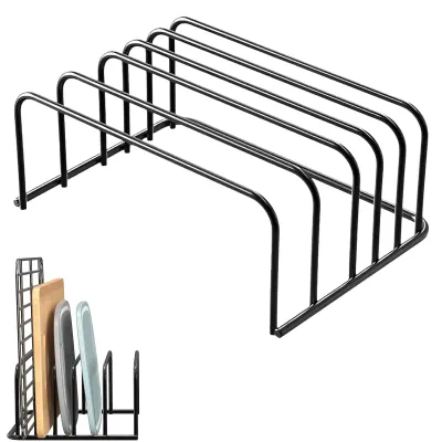Produktbild von Schneidebrett-Halter mit 5 Fächern, schwarz