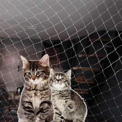Produktbild von Famanu Katzennetz für Balkon & Fenster - Schutznetz 8x3m - inklusive Befestigungsset