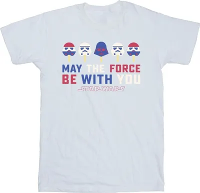 Produktbild von Star Wars: A New Hope - "May The Force Ice Pops" T-Shirt für Herren BI46774 (S) (Weiß)