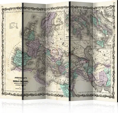 Immagine prodotto di Schermo acustico Mappe 225x172 cm 5 pezzi bianco
