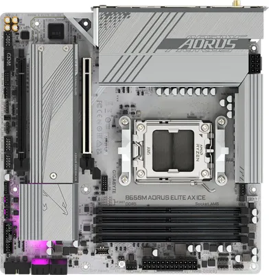 Produktbild von Gigabyte B650M A ELITE AX ICE Motherboard