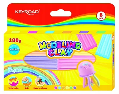 Obrázek produktu pro KEYROAD Modelína 6x30g krabice mix pastelových barev