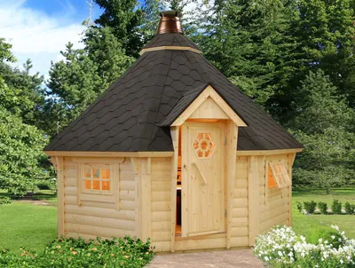 Produktbild von Grillkota Palmako Kylie mit Fußboden 419 x 447 cm natur