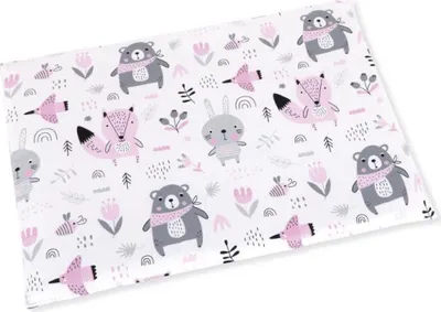 Obrázek produktu pro Polštářek pro kojence do postýlky - 42x32 cm, (tenký) - Bílá,Žlutá