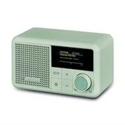 Produktbild von MEDION S66822 Tragbares Mini DAB+ Radio mit Bluetooth (Akku mit bis zu 6,5 Stunden, klein, dimmbares Farbdisplay, Teleskopantenne, Sleeptimer, Wecker, Snooze, AUX, USB-C) grün