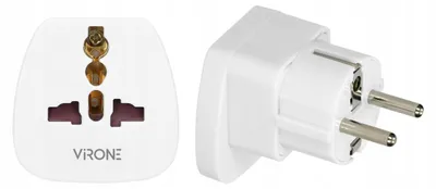 Obrázok produktu pre Virone TA-2 Cestovný adaptér World do EÚ 230V biely