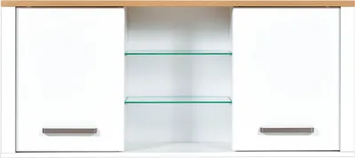 Produktbild von Hängeschrank - B 130 cm - 2 Türen - Artisan Eiche Nachbildung - Weiß