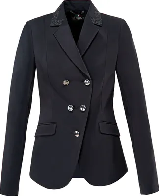 Image de Equiline Veste de concours pour femmes NOIR avec strass HW 20, taille:40