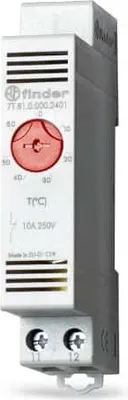 Produktbild von Finder FIN 7T.81.2401 - Thermostat 1Öffner 10 A von -20 bis+40°C