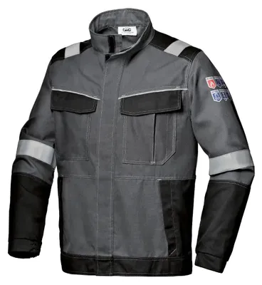 Produktbild von Sir Safety Polytech Plus 2/2 Schutzjacke flammhemmend Störlichtbogen Klasse 2 Reflexband, 2XL, Anthrazit/Schwarz