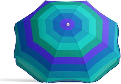 Image de Atosa Nylon Parasol Orientable Avec Volant/métal Upf 3 Assorti 19/22 Mm 180 Cm Multicolore Multicolore One Size