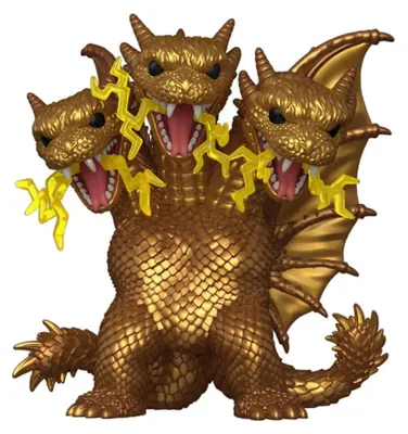 Image de *heo Exclusive Edition* Godzilla Super Sized POP ! Movies Vinyl Figur King Ghidora (Electric) 15 cm