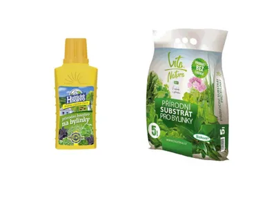 Obrázek produktu pro Rosteto Set substrát a hnojivo na bylinky, S