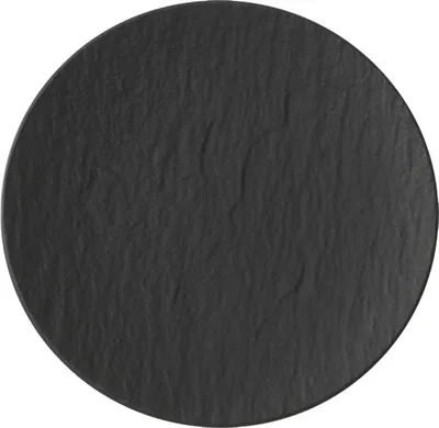 Obrázek produktu pro Villeroy & Boch Manufacture Rock, Talíř na chléb a máslo, Kulatý, Porcelán, Černá, Manufacture Rock, 15,5 cm