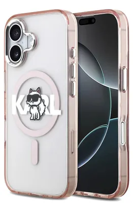 Zdjęcie produktu dla Etui Karl Lagerfeld IML Choupette MagSafe do iPhone 17 różowy