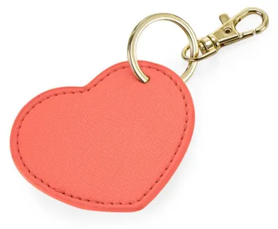 Productafbeelding van Bagbase - Sleutelclip in hartvorm, "Boutique" collectie, model FK1095 (one size), kleur: koraal