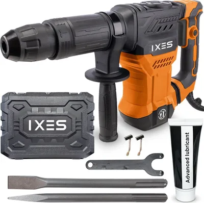 Produktbild von IXES Abbruchhammer IX-DB1500 1300W 20 Joule SDS Max Stemmhammer Meißelhammer Schlaghammer inkl. Spitz- & Flachmeisel