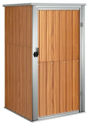 Produktbild von vidaXL Gerätehaus Braun 88x89x161 cm Verzinkter Stahl