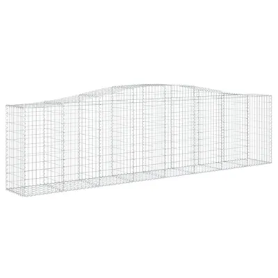 Obrázek produktu pro vidaXL Gabion s vysokým obloukem 400x50x100/120 cm Pozinkované železo