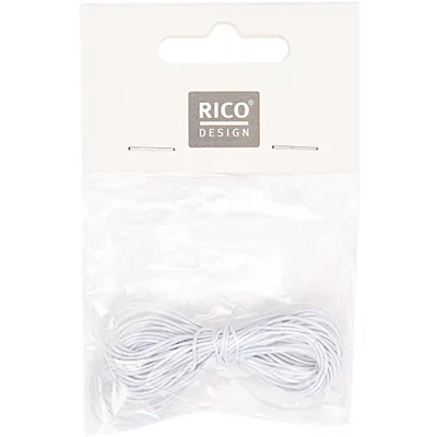 Produktbild von Rico Design | Hutgummiband 1mm 5m weiß