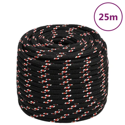 Obrázek produktu pro Lodní lano černé 18 mm 25 m polypropylen