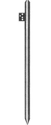 Produktbild von Profilstaberder (Kreuzerder) 1500 mm, mit Verbindungsklemme für Ø 8.10 mm,feuerverzinkt
